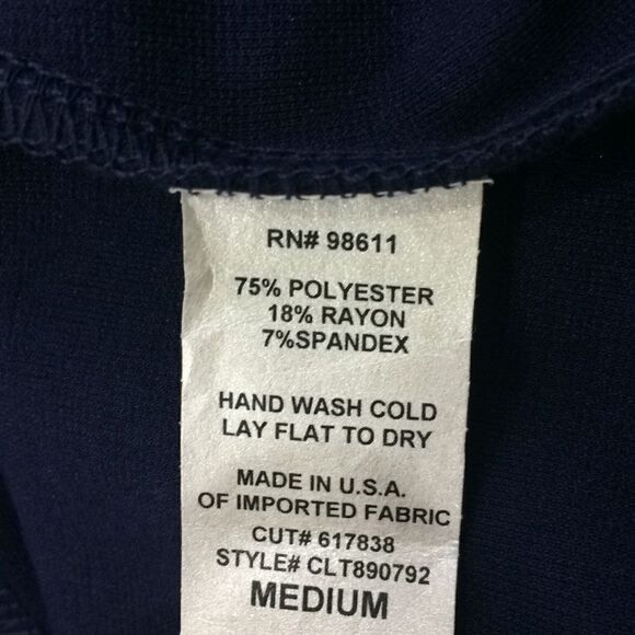 Eight Sixty Navy A Line dress with gold beaded collar - Picture 7 of 7